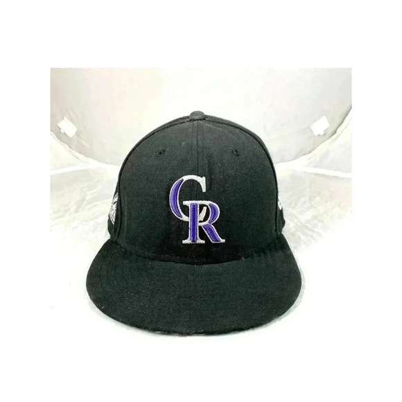 Colorado Rockies New Era MLB 9FIFTY Snapback Hat Black/Purple - Picture 1 of 10